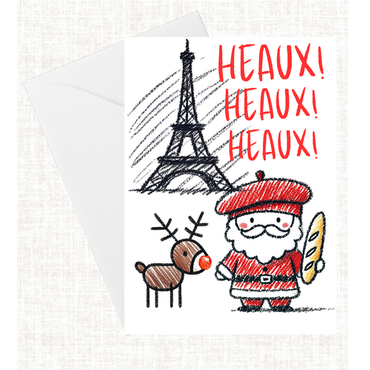 "French Santa" Card